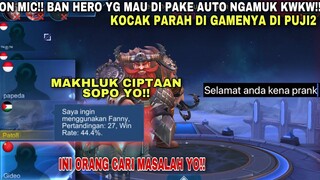 ORANG 100 MATCH FANNY BELUM TENTU GG!! PLAYER2 GINI HARUS DI BASMI KWKW!! PRANK FANNY NGESOT