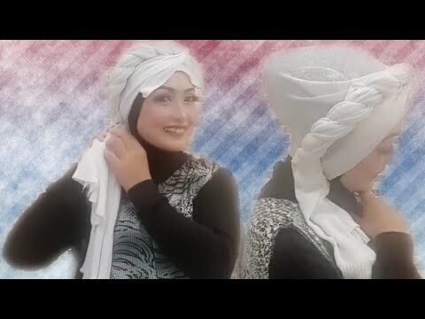 TURBAN STYLE Hijab Pashmina Rajut Hijab Pesta