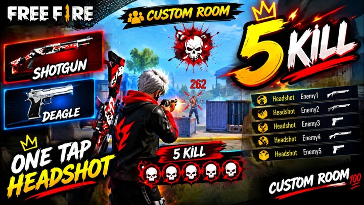 SHOTGUN + DEAGLE = HEADSHOT MACHINE 😈🔥 1v2 CLUTCH? 😱  #shorts #freefire #mantumafia_yt