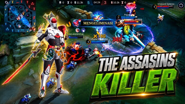Saber Roamer basmi seluruh musuh | MLBB MOBILE LEGEND