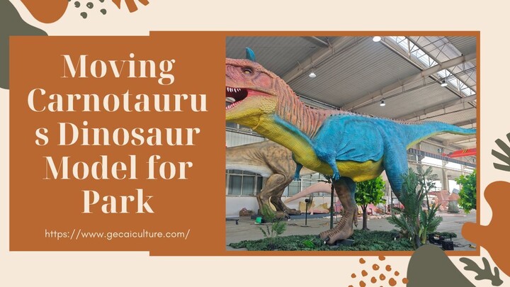 Moving Carnotaurus Dinosaur Model for Park