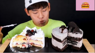 Mukbang bánh kem oreo #anngon