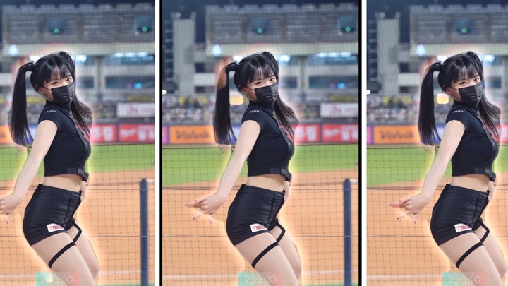 【4K】李多惠拉拉队单相演出直拍-BADKIZ-(Lee Dahye)三分屏舞动视觉享受走起！！！20220427