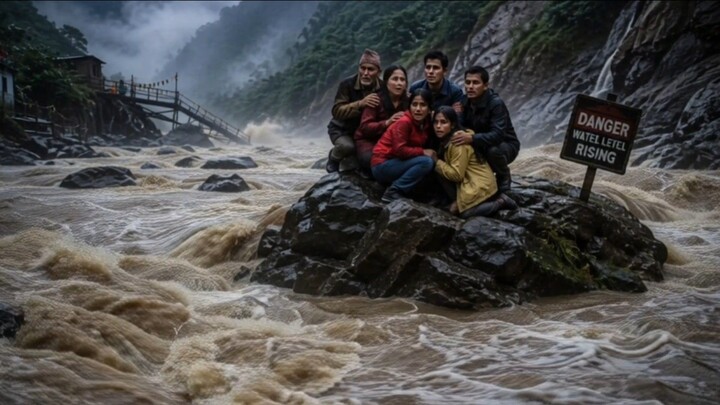 नेपाल की बाढ़ में फँसे माता-पिता को बेटे ने ऐसे बचाया 🚁||