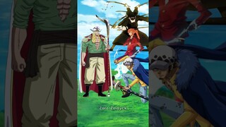 Who is strongest || Whitebeard vs Zoro, Sanji & Law  #onepiece #shorts