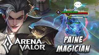 PAINE: MAGICIAN SKIN GAMEPLAY | HEROIC SKIN | 𝐍𝐄𝐖 𝐒𝐊𝐈𝐍 | Arena of Valor