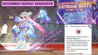 FREE VOUCHERS VS NOVEMBER 2020 FANTASY GENERATOR