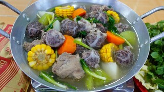 Chả Bò Đùm Làm 2 Món • Nhậu "Sương Sương" Chiều Quê | MTQH