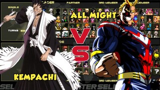 Kempachi VS All Might - Full Fight (Mugen) 1080P HD 60 FPS