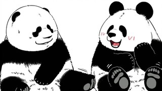 Are pandas black with white stripes, or white with black stripes?