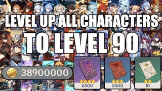 Level Up All Characters To Level 90 - Genshin Impact