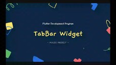 FLUTTER 15 TabBar Widget (Tutorial Flutter Bahasa Indonesia)