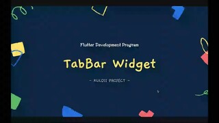 FLUTTER 15 TabBar Widget (Tutorial Flutter Bahasa Indonesia)