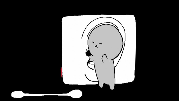 [satto] The little gray man cleans your ears and instantly eliminates your fatigue!