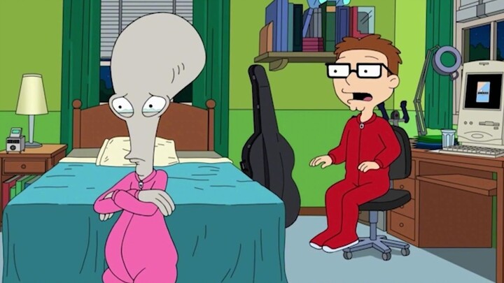 [Shrimp Says: American Dad] As an alien, it's hard for Xiao Hui to understand human habits.
