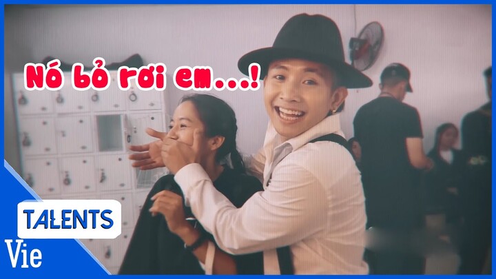 Bị chị bóc phốt, Ricky Star nhanh như chớp bịt miệng ngay không cho hó hé | Hậu trường Rap Việt