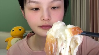 【Xiao Shi Nai Xiong】Hari keenam gegar gigi, makan roti celup susu, kura-kura tidak mau makan