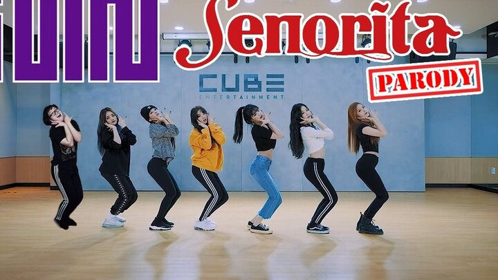 【Ky】ท่าตลกจอเขียว เต้นไปด้วยกัน (G)I-DLE-Senorita! -