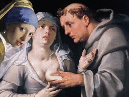 [Seni Lukis Klasik] Seorang biarawati dituduh hamil, lalu para biksu justru melakukan pemeriksaan de