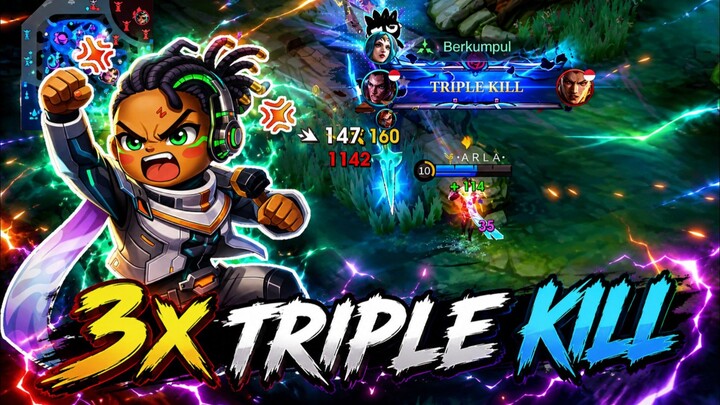 3x TRIPLE KILL, bikin Musuh Kewalahan ⁉️