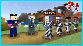 MIPAN & ZUZUZU JADI POLISI DAN MENANGKAP MALING AKUDAV DI MINECRAFT SURVIVAL!