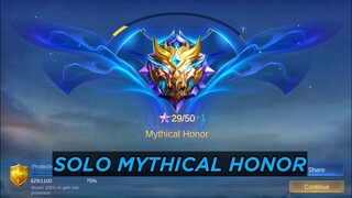 SOLO MYTHICAL HONOR BY PLAYING THIS EZ HEROES || MOBILE LEGENDS