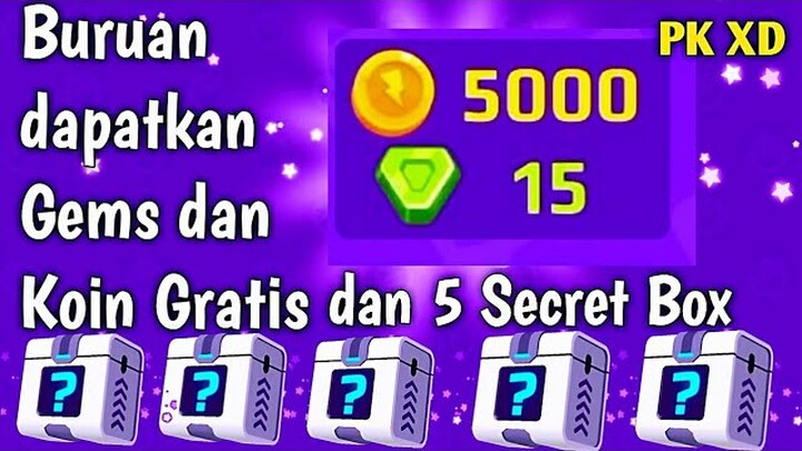 Ayo dapatkan Gems dan Koin Gratis dan 5 Secret box di PK XD menyambut Musim Natal