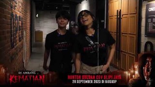 Keseruan Early Screening Di Ambang Kematian Bareng Cast Di Ambang Kematian di CGV Slipi Jaya