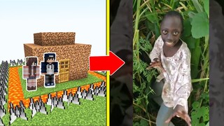 Tenge Tenge Hot TikTok Tấn Công Nhà Được Bảo Vệ Bởi bqThanh và Ốc Trong Minecraft