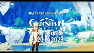 Happy anniversary genshin impact