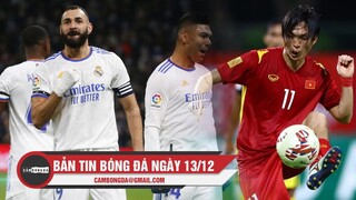 Bản tin Bóng Đá ngày 13/12| Real Madrid thẳng tiến đến chức vô địch; Tuấn Anh được vinh danh XS nhất