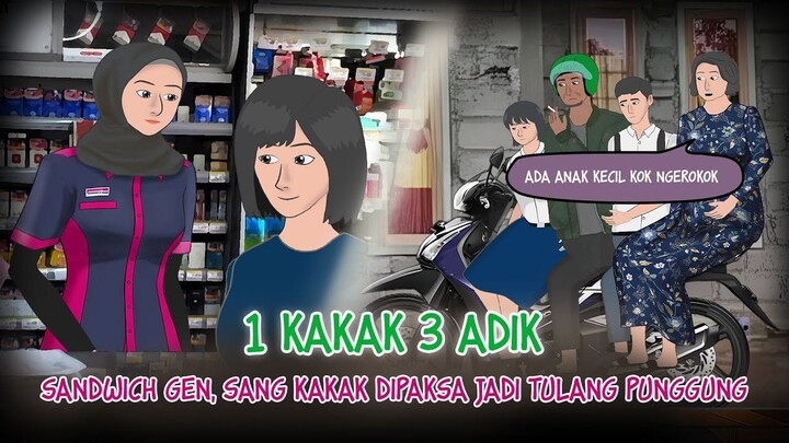 1 Kakak 3 Adik – Sandwich Gen, Kakak Perempuan Dipaksa Jadi Tulang Punggung #dra