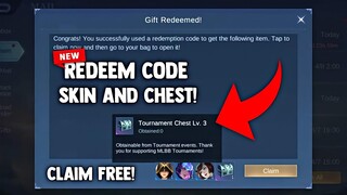 GIFT REDEEM CODES CHEST SKIN AND REWARDS! CLAIM FREE! LEGIT! | MOBILE LEGENDS 2022