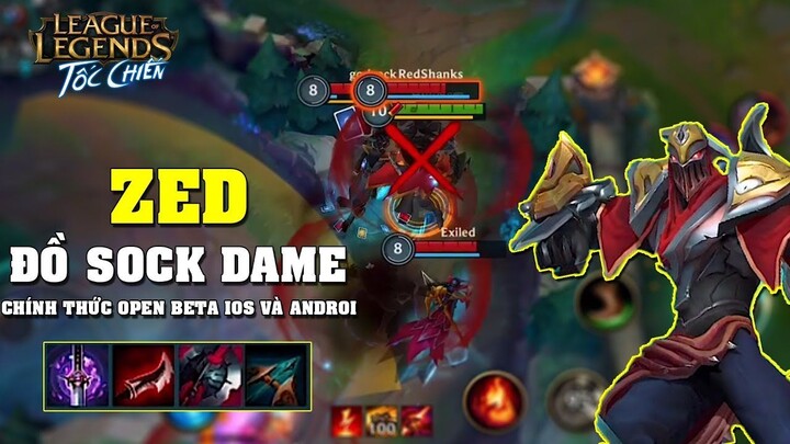 Liên Minh _ Tốc Chiến _ Open Beta Tất Cả Thiết Bị IOS Và Androi _ Cách Lên Đồ Zed Sock Dame