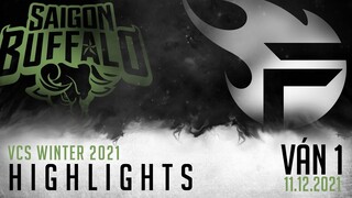 Highlight SGB vs TF [VÁN 1][VCS Mùa Đông 2021][Tuần 4 - 11.12.2021]