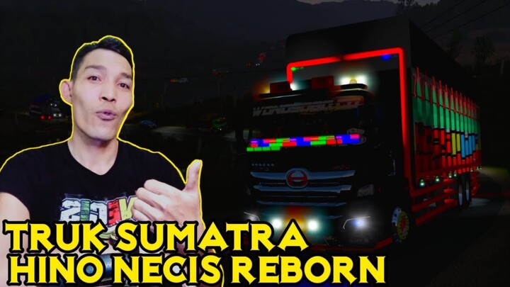 Perjalanan Malam Truk Hino Necis Reborn Lewat Jalur Hutan-ETS2