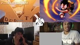 Luffy's red hawk vs Doflamingo reaction mashup   Uzumaki khan + Hibou
