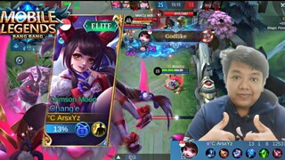 GAMEPLAY CHANG'E MAIN SOLO RANK || BUILD TOP GLOBAL 1 CHANG'E  MOBILE LEGENDS #mobilelegends #mlbb