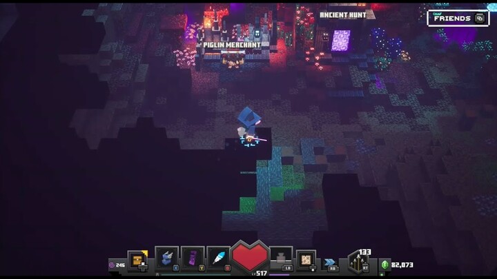 Minecraft Dungeons Luminous Night Out of bounds