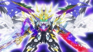 Liu Bei melawan Cao Cao, Unicorn Gundam dengan perlengkapan lengkap, sayap terbang nol ew