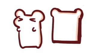 [Bison Hamster] It's over! Mrs. Hamster looks like a piece of bread! ! ! !