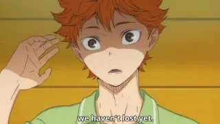 Hinata Serious Face When he fought with Kageyama