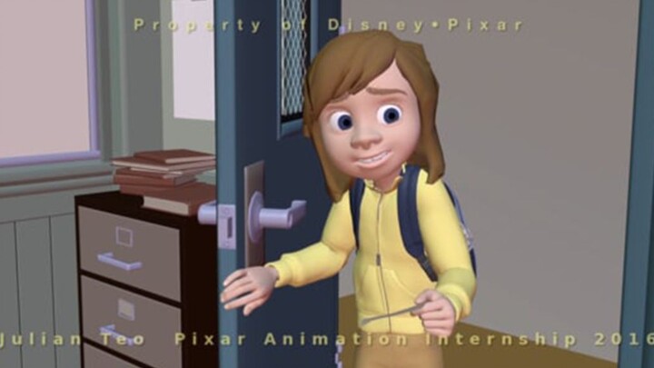 Let's check out the animation made by an animation student during their internship at Pixar