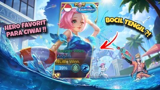 ANGELA SUMMER MODE TENGIL BIKIN MUSUH AUTO SUREN ?! 😂 || MOBILE LEGENDS