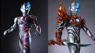 Comparison between the initial and final forms of the new generation Ultraman