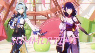 【原神MMD】🍓 ⋆ 🍑  🎀  优菈和雷电将军𝒮𝓊𝓂𝓂𝑒𝓇𝓉𝒾𝓂𝑒  🎀  🍑 ⋆ 🍓
