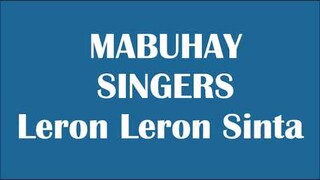 MABUHAY SINGERS // LERON LERON SINTA