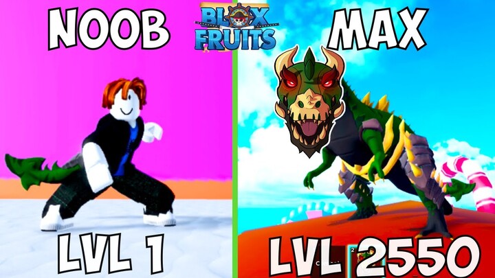 Noob to Max Level using T-Rex Fruit in Bloxfruits