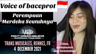 VOB (Voice of Baceprot) - Perempuan Merdeka Seutuhnya (PMS) Live at Rennes, France I FILIPINA REAKSI