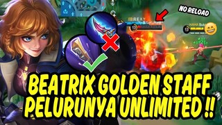 BEATRIX GOLDEN STAFF UNLIMITED AMMO, BALMOND HILDA EASY KILL - Mobile Legends